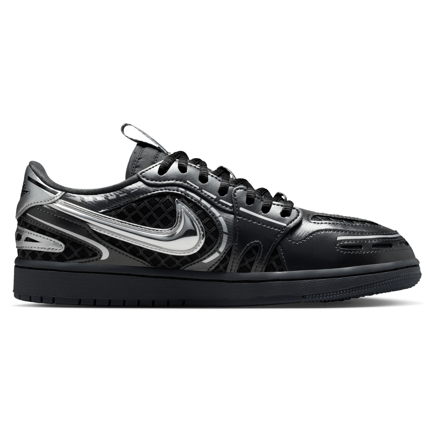 Jordan AJ 1 MM - Women's - White/Black/Metallic Silver