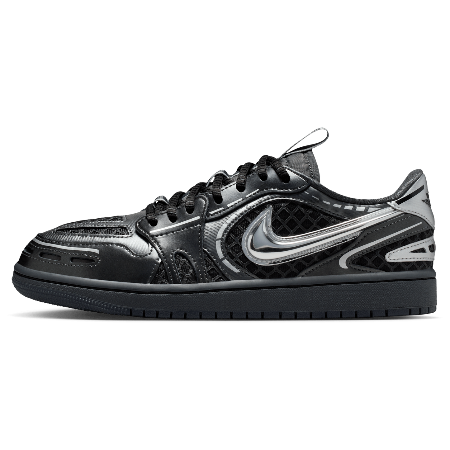 Jordan AJ 1 MM - Women's - White/Black/Metallic Silver
