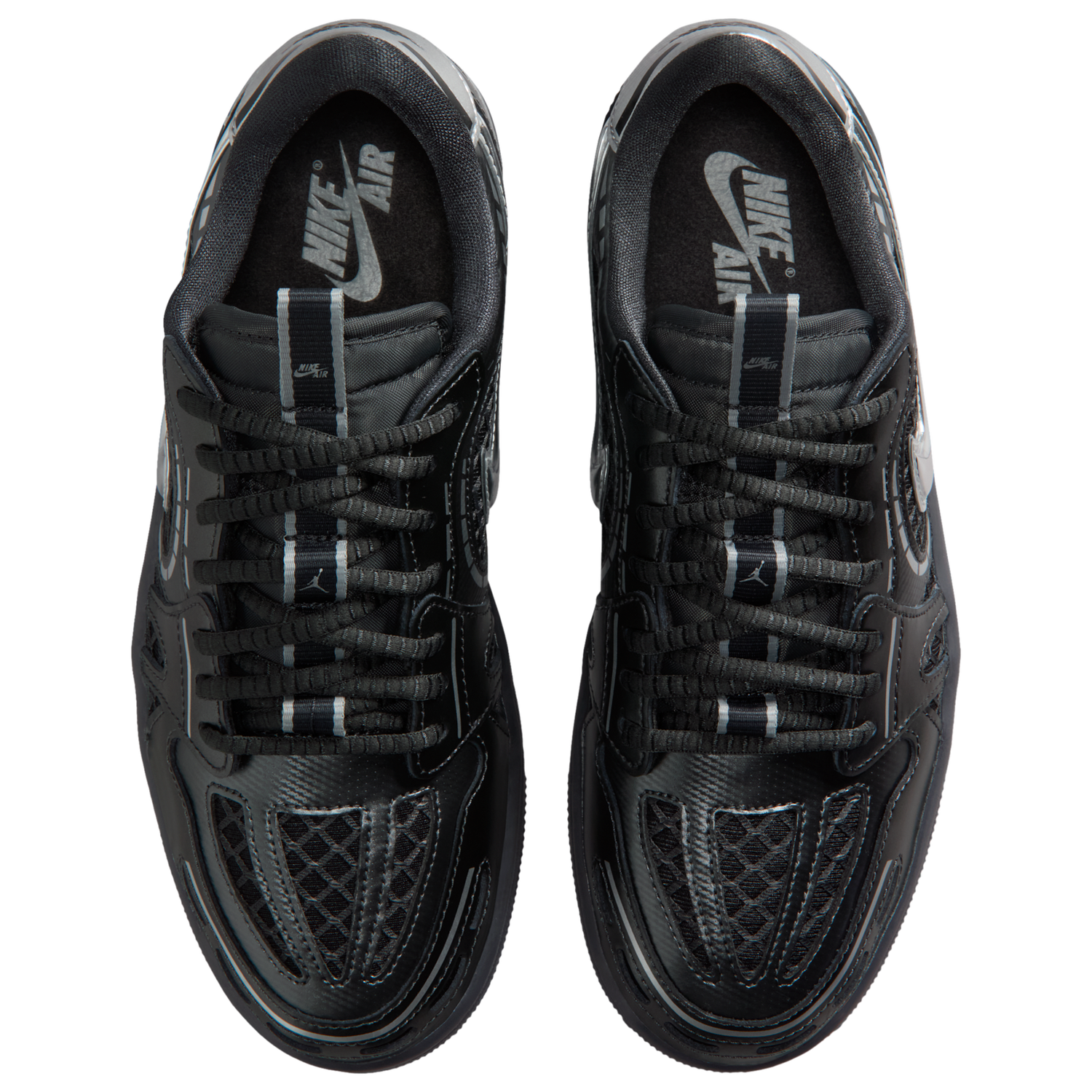 Jordan AJ 1 MM - Women's - White/Black/Metallic Silver