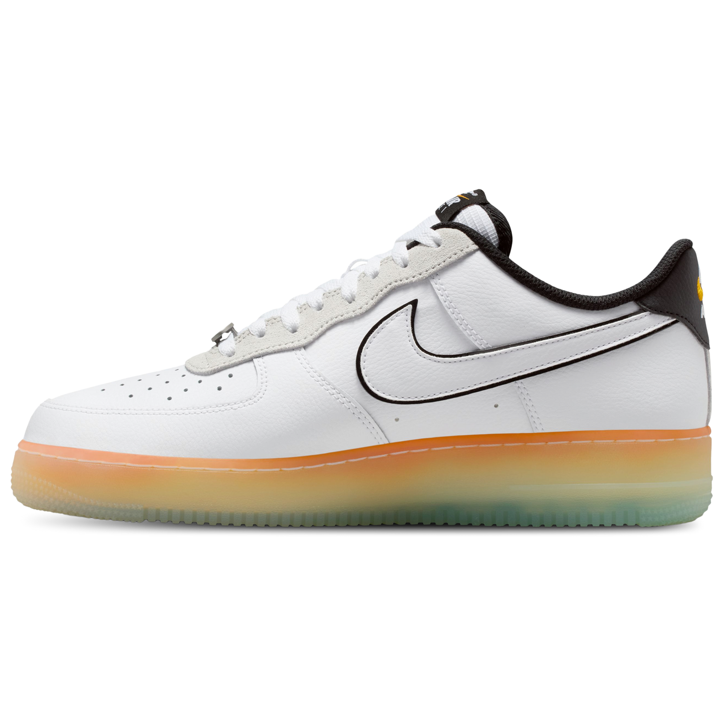 Nike Air Force 1 '07 - Men's - Black/White/Orange Peel