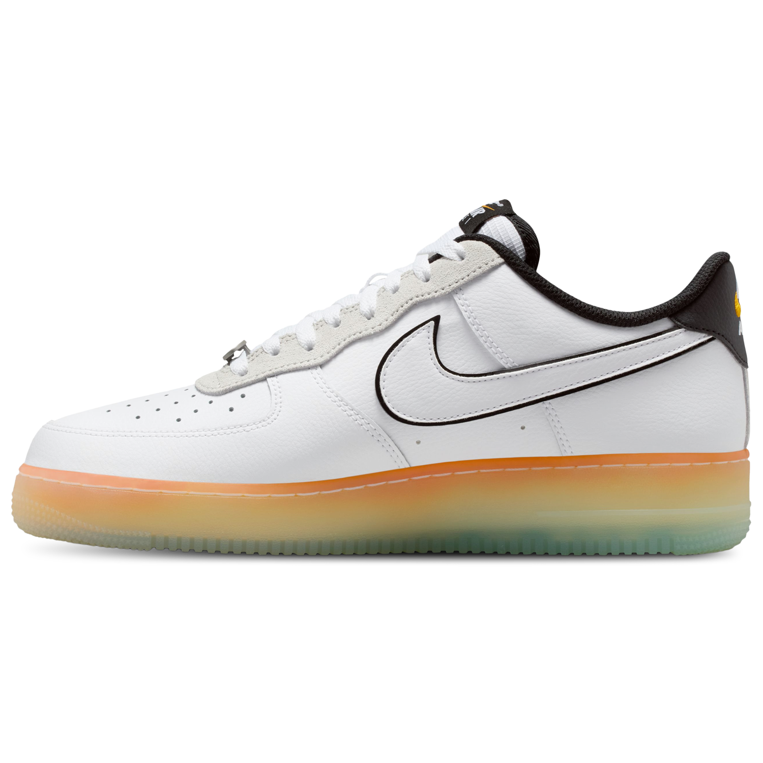Nike Air Force 1 '07 - Men's - Black/White/Orange Peel