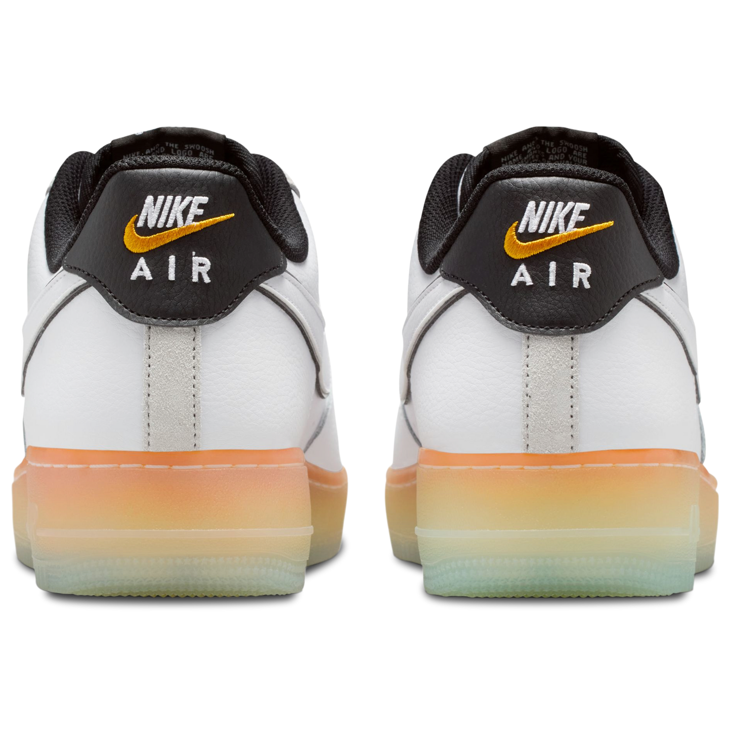 Nike Air Force 1 '07 - Men's - Black/White/Orange Peel