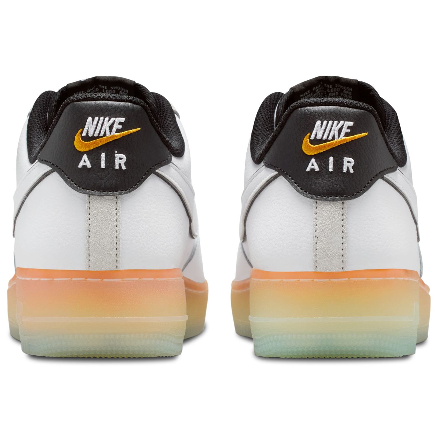 Nike Air Force 1 '07 - Men's - Black/White/Orange Peel