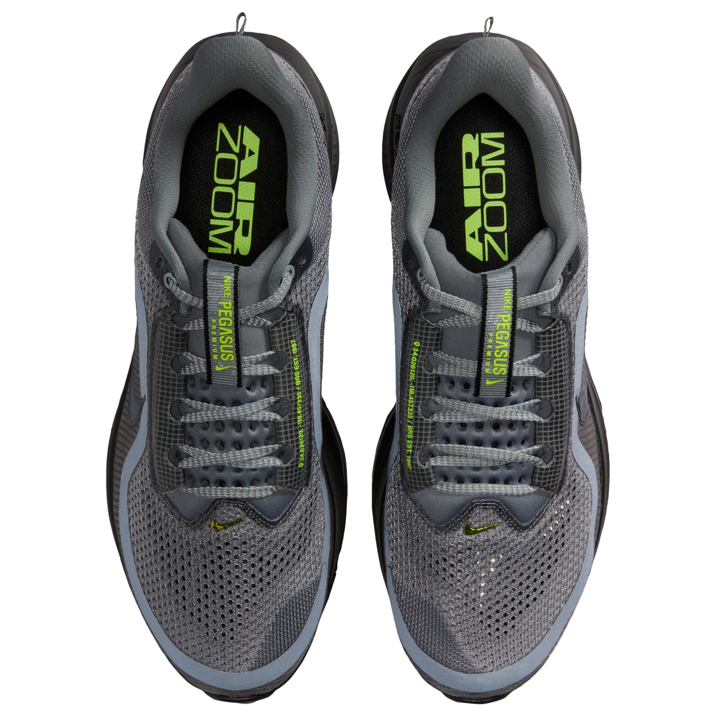Nike Pegasus Premium - Men's - Smoke Grey/Black/Volt