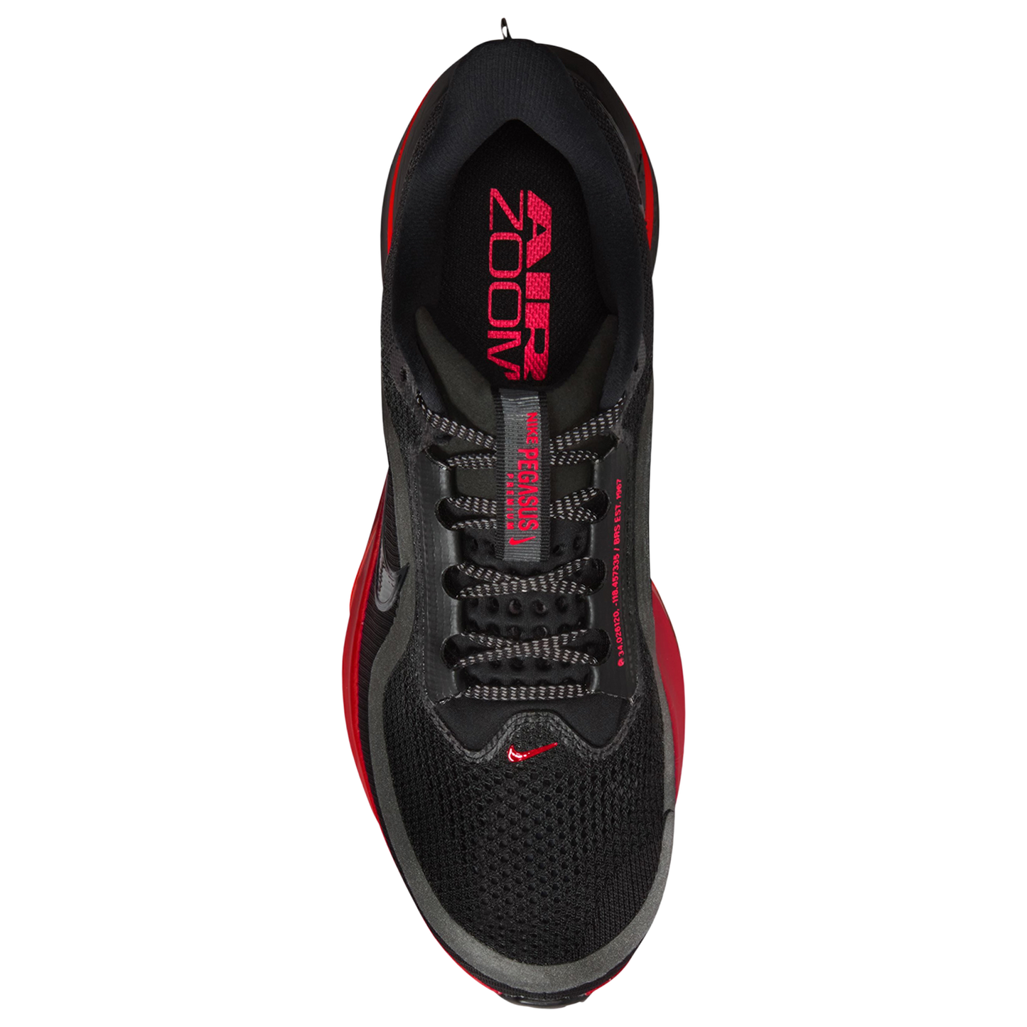 Nike Pegasus Premium - Men's - Black/Black/University Red