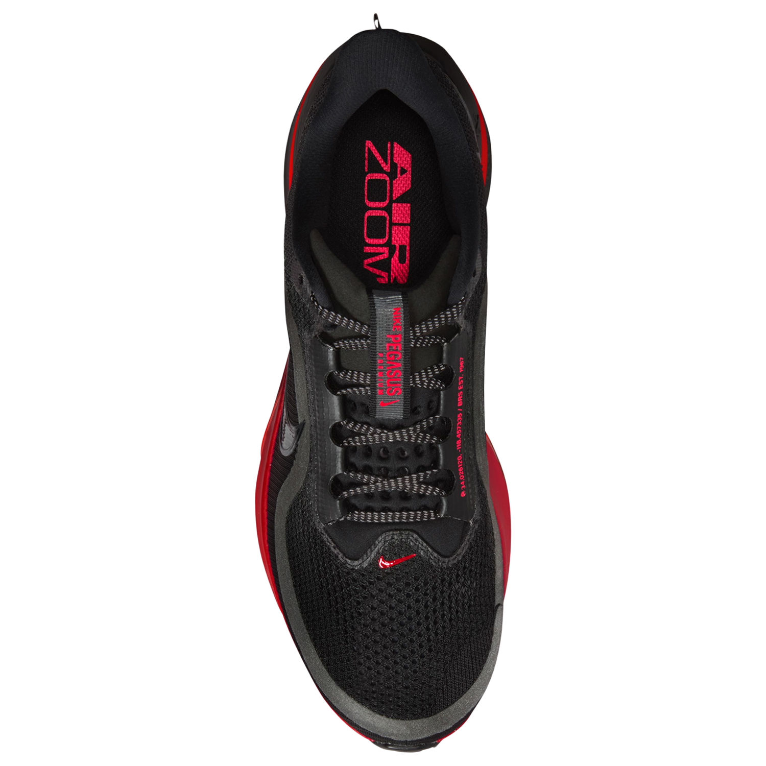 Nike Pegasus Premium - Men's - Black/Black/University Red
