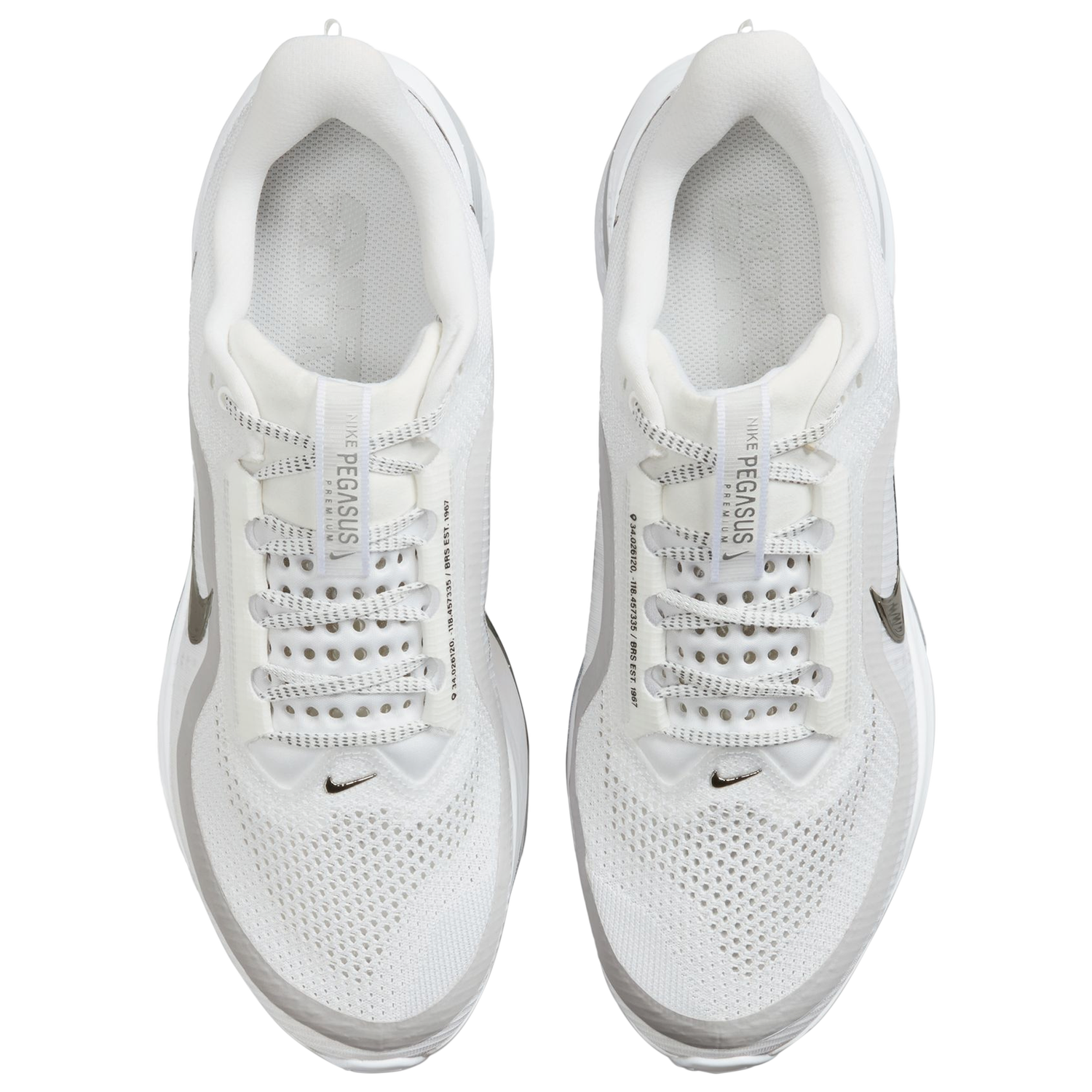 Nike Pegasus Premium - Men's - White/Metallic Silver/Silver