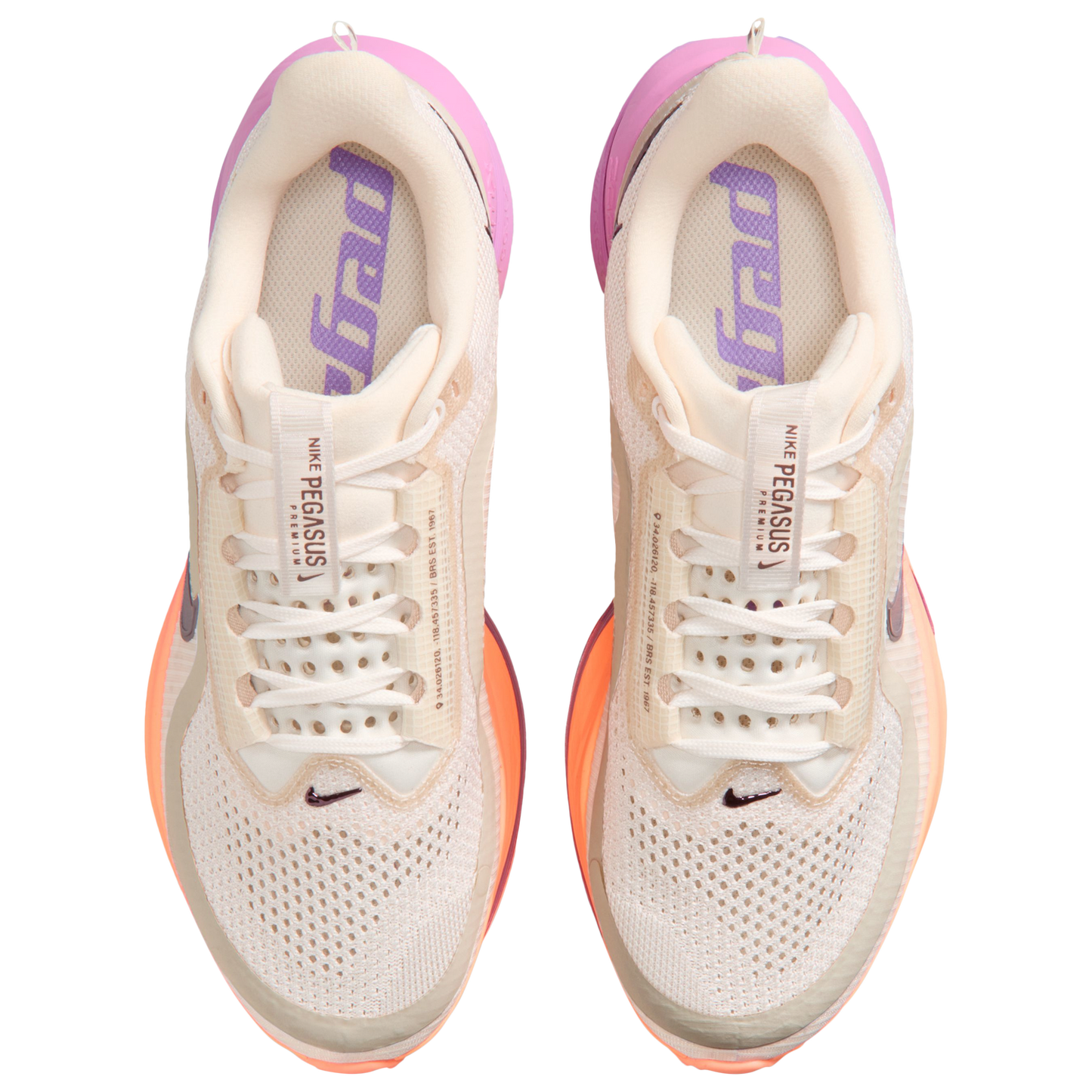 Nike Pegasus Premium - Women's - Chalk/Tattoo/Orange Pulse
