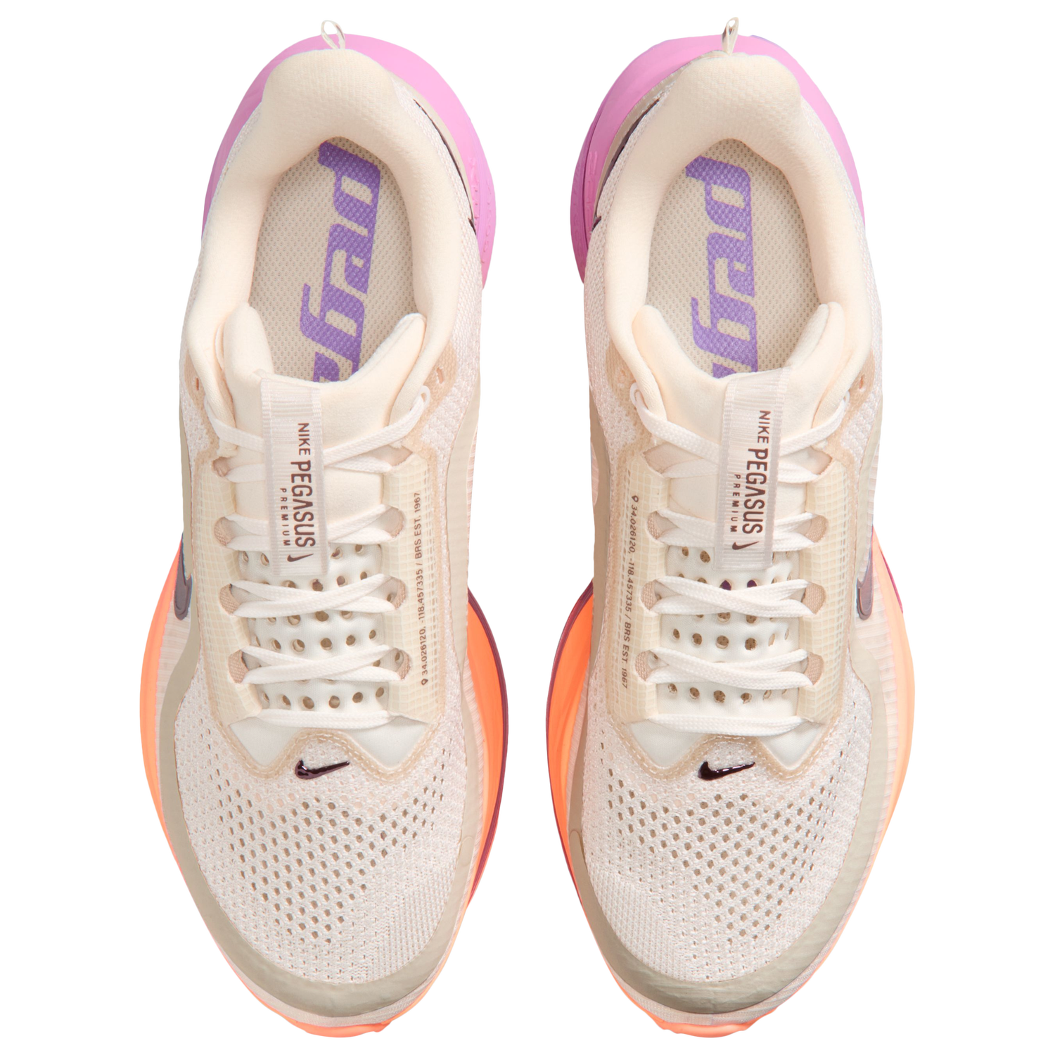 Nike Pegasus Premium - Women's - Chalk/Tattoo/Orange Pulse