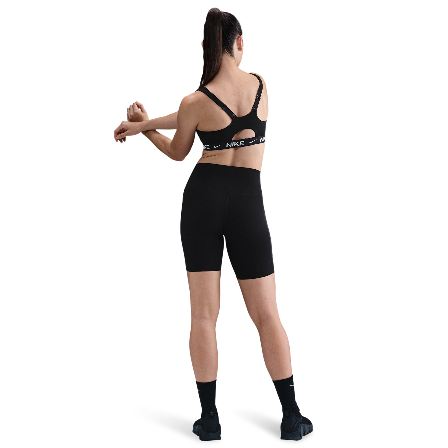 Nike Indy High Support Zip Bra - Women's - Black
