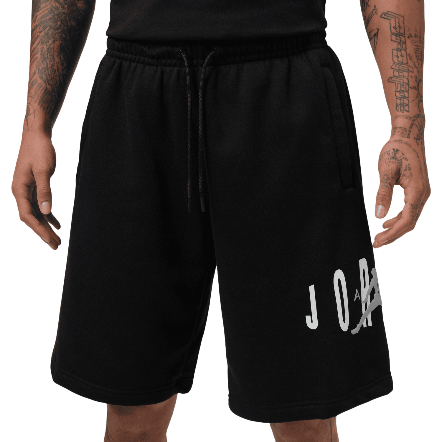 Jordan Brooklyn Stretch Fleece Short - Men's - Black/Wolf Grey