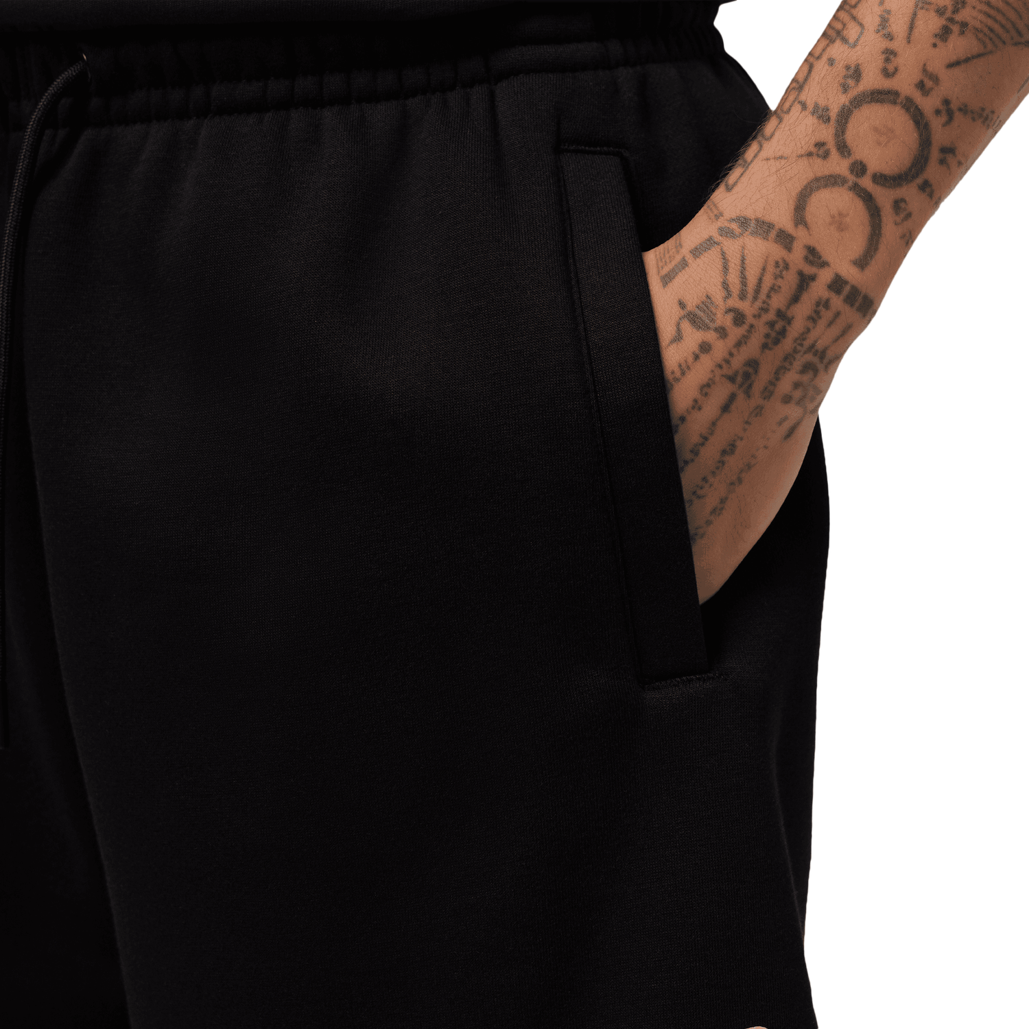 Jordan Brooklyn Stretch Fleece Short - Men's - Black/Wolf Grey