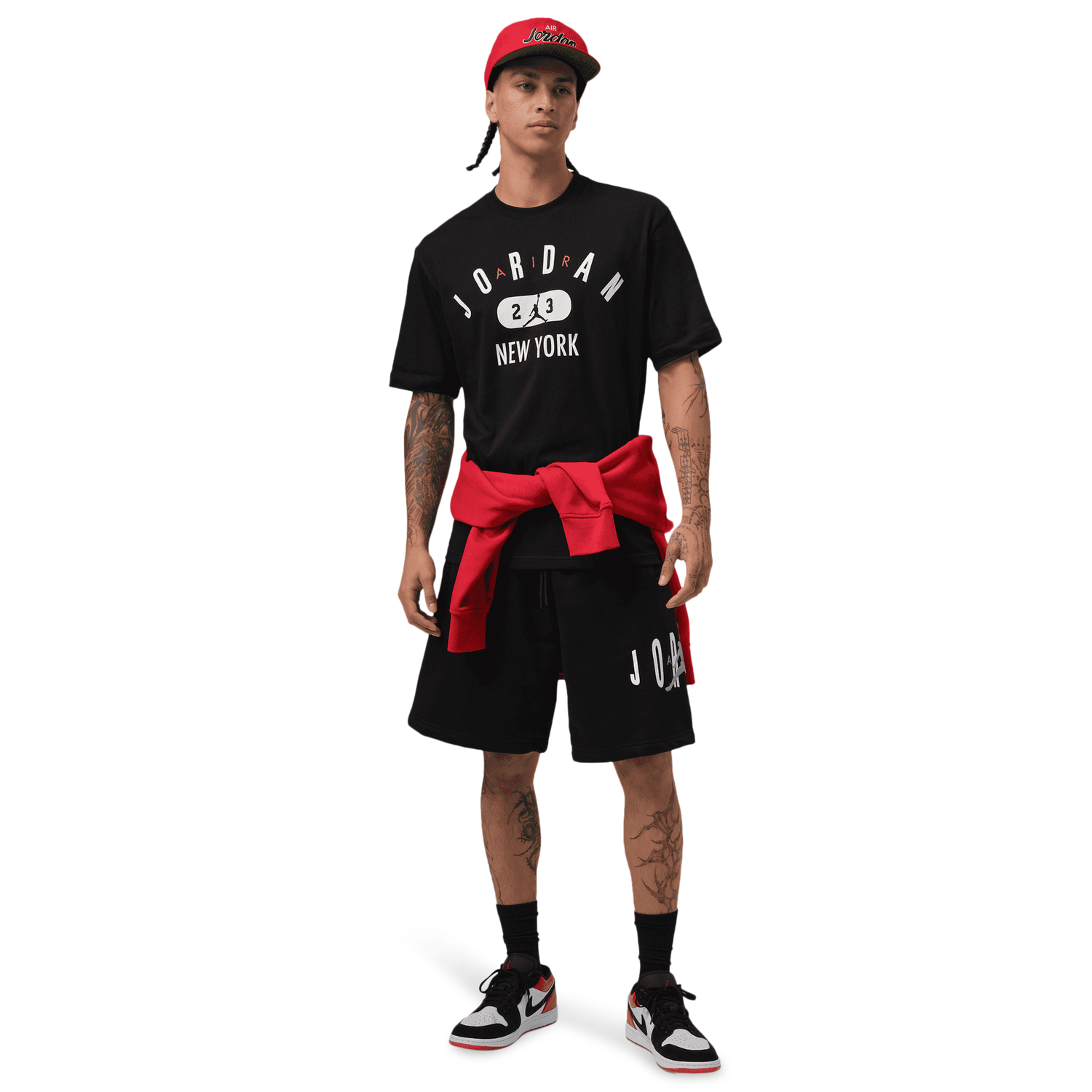 Jordan Brooklyn Stretch Fleece Short - Men's - Black/Wolf Grey
