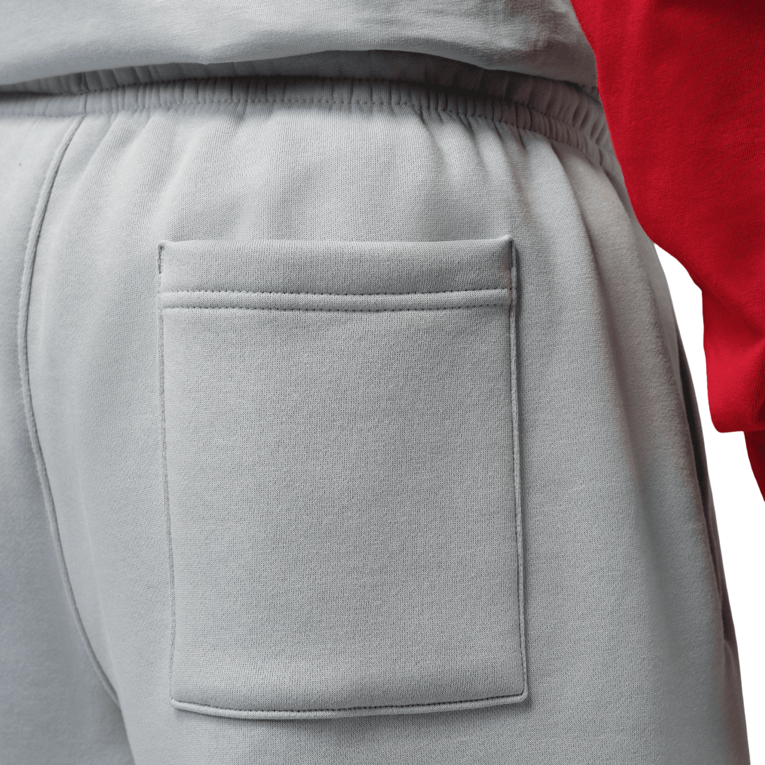 Jordan Brooklyn Stretch Fleece Short - Men's - Wolf Grey/Sail