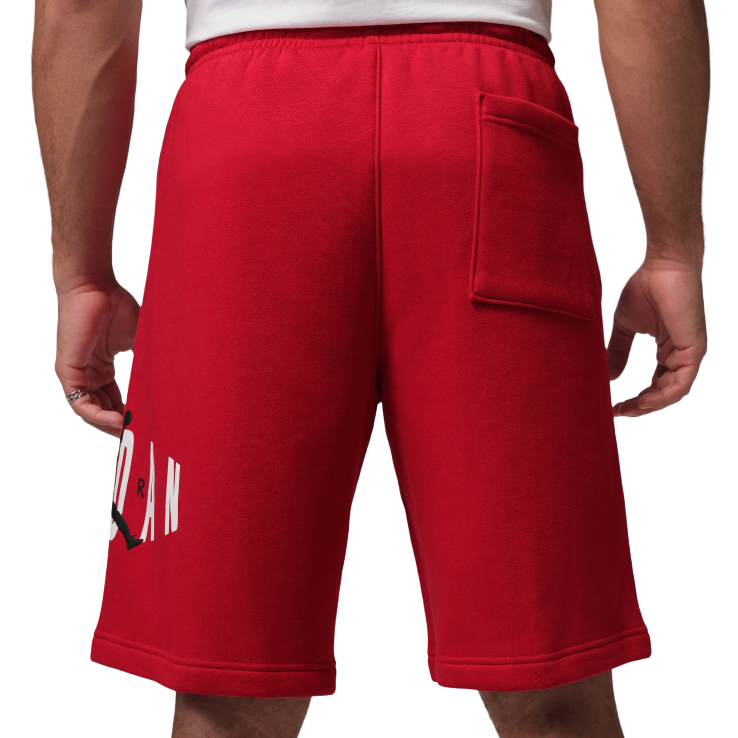 Jordan Brooklyn Stretch Fleece Short - Men's - Gym Red/Black