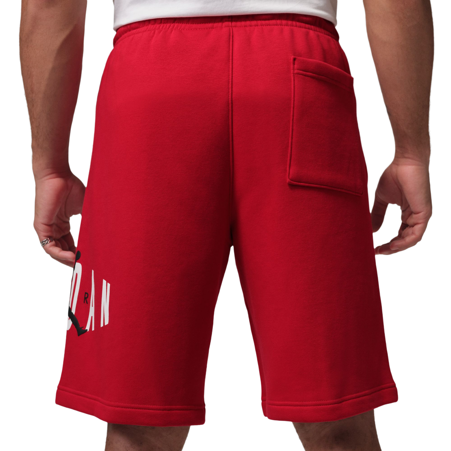 Jordan Brooklyn Stretch Fleece Short - Men's - Gym Red/Black