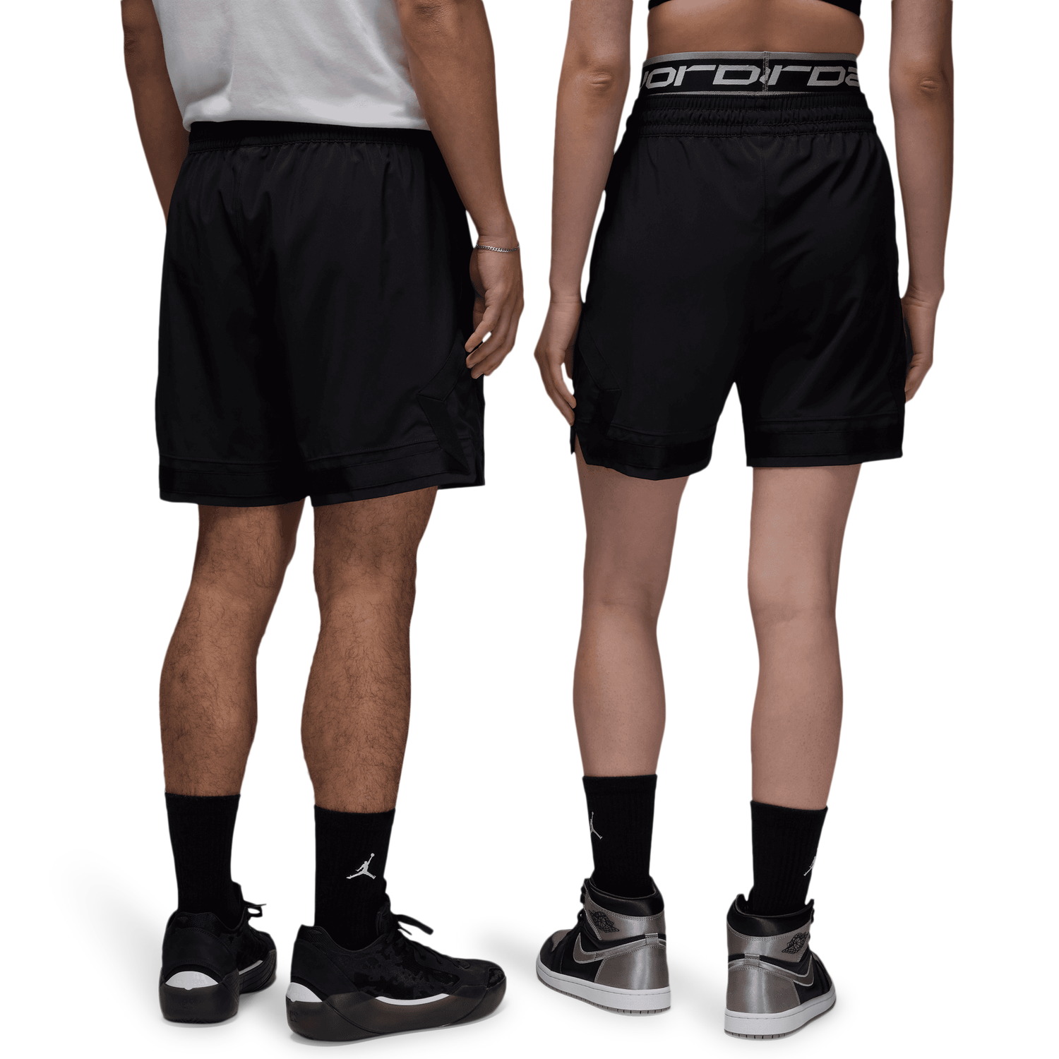 Jordan Dri-FIT Sport Woven Diamond Shorts - Men's - Black/Black