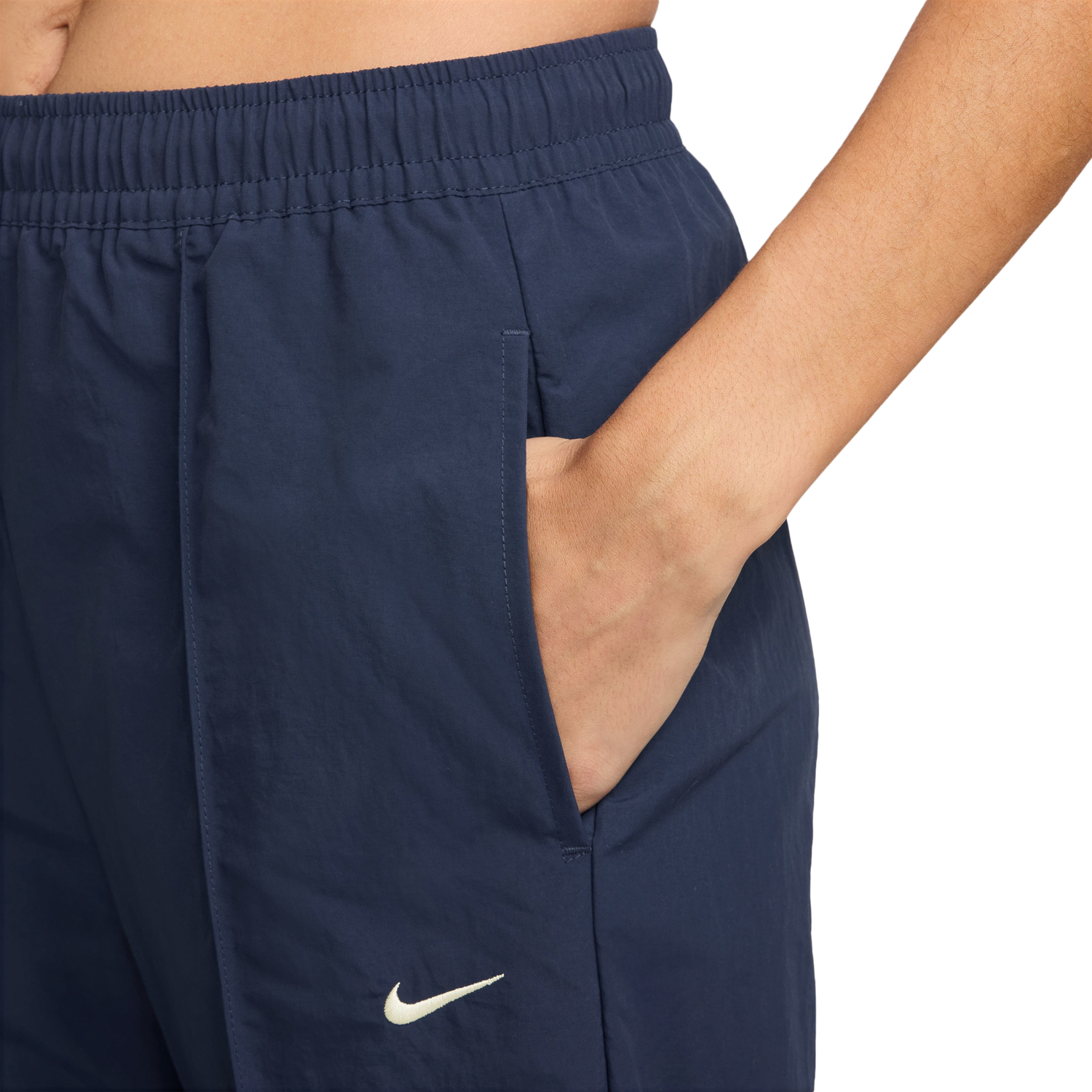 Nike Trend Woven Mid Rise Pants - Women's - Midnight Navy/Sail