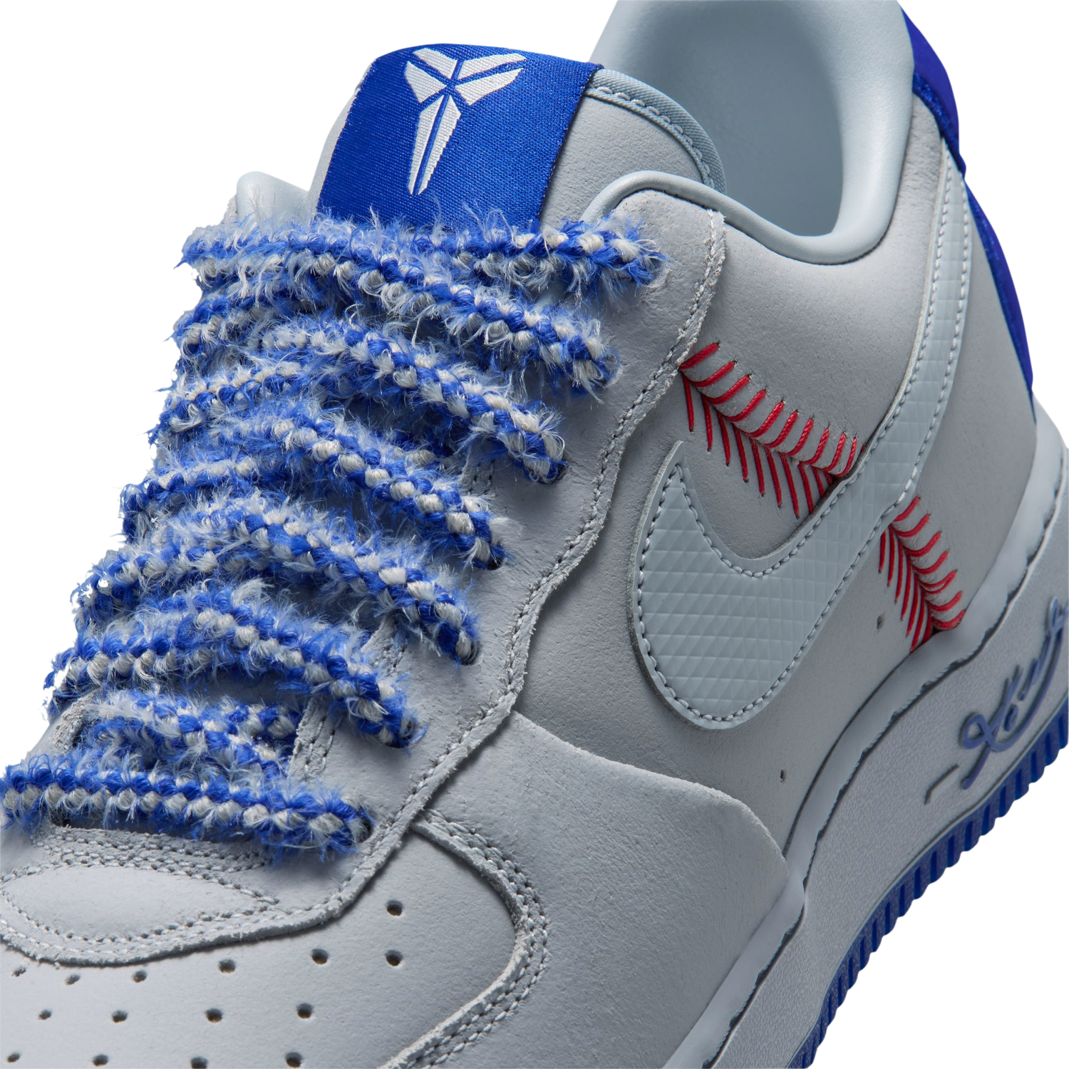 Nike Air Force 1 Kobe Protro Low - Men's - Wolf Grey/Wolf Grey/Rush Blue