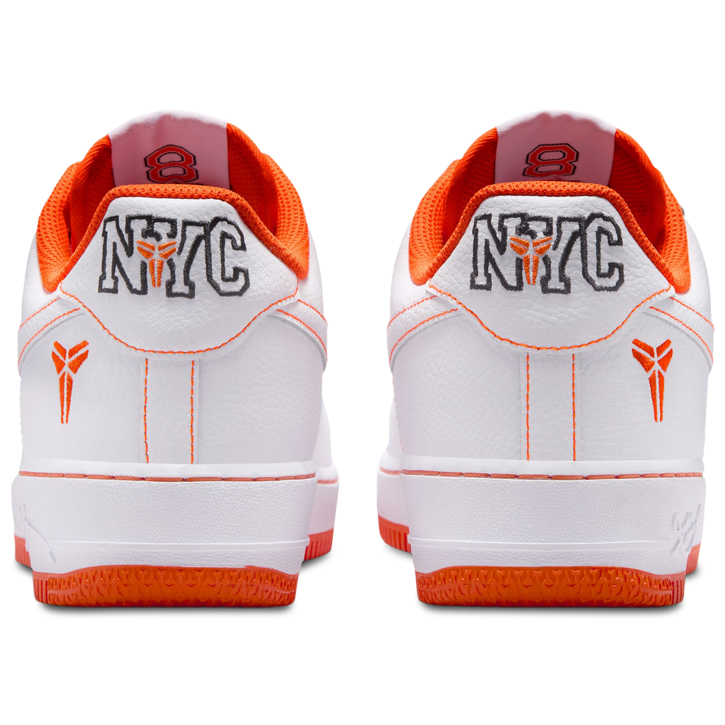 Nike Air Force 1 Kobe Protro Low - Men's - White/White/Safety Orange