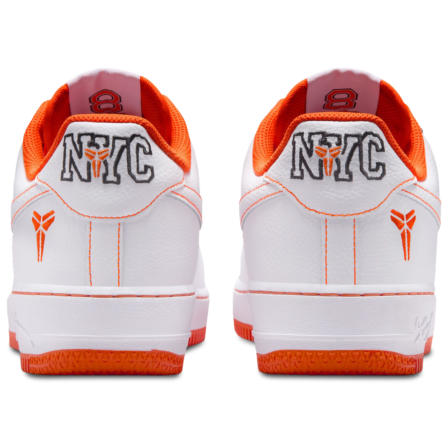 Nike Air Force 1 Kobe Protro Low - Men's - White/White/Safety Orange