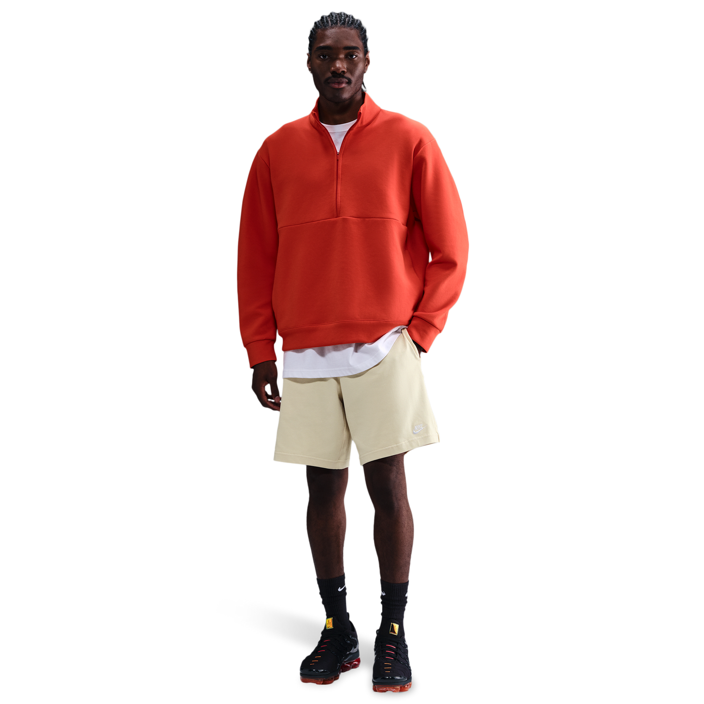 Nike Club Knit Shorts - Men's - Lt Khaki/White