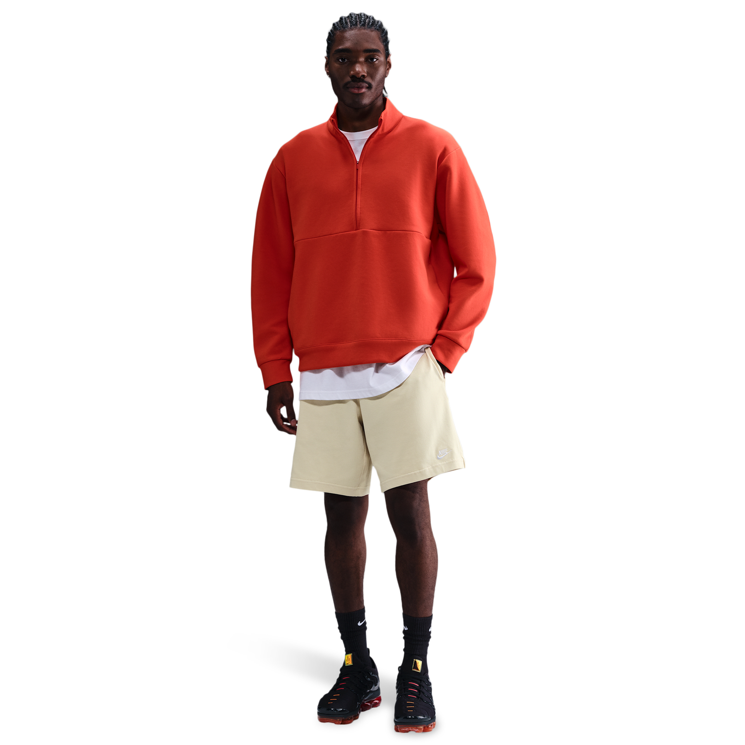 Nike Club Knit Shorts - Men's - Lt Khaki/White