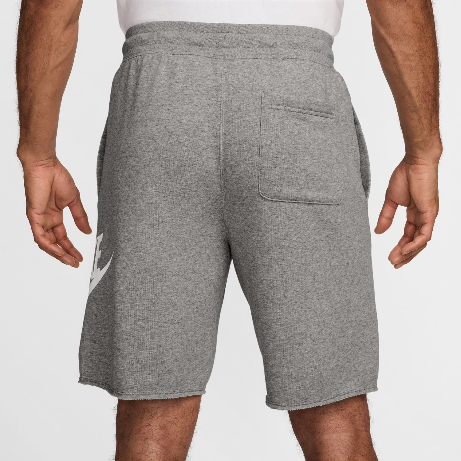 Nike Club Alumni FT Shorts - Men's - Dark Grey Heather/White/Light Smoke Grey