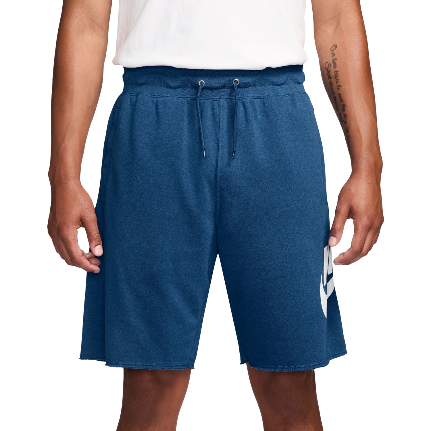 Nike Club Alumni FT Shorts - Men's - Blue/Blue