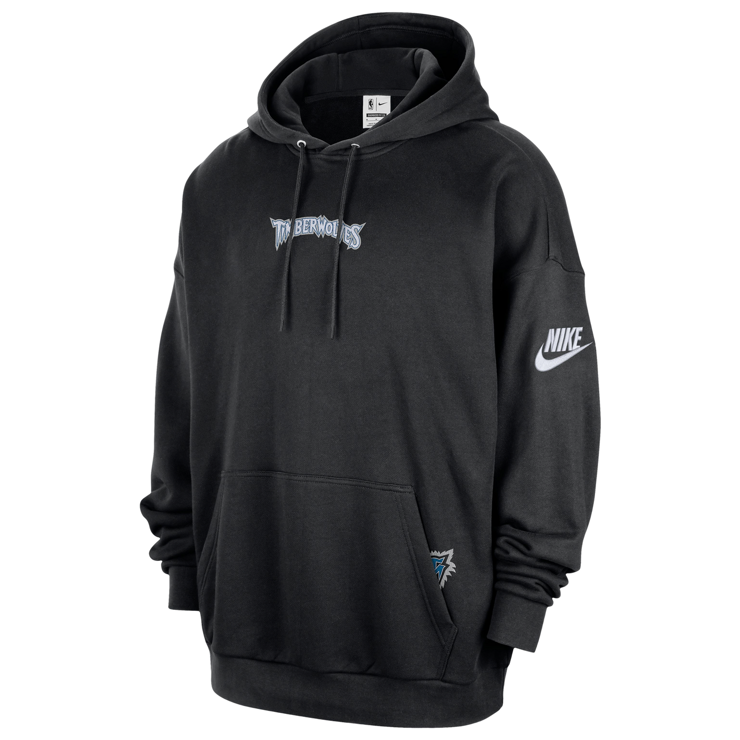 Nike Timberwolves Premium Pullover Hoodie - Men's - Black/Multi