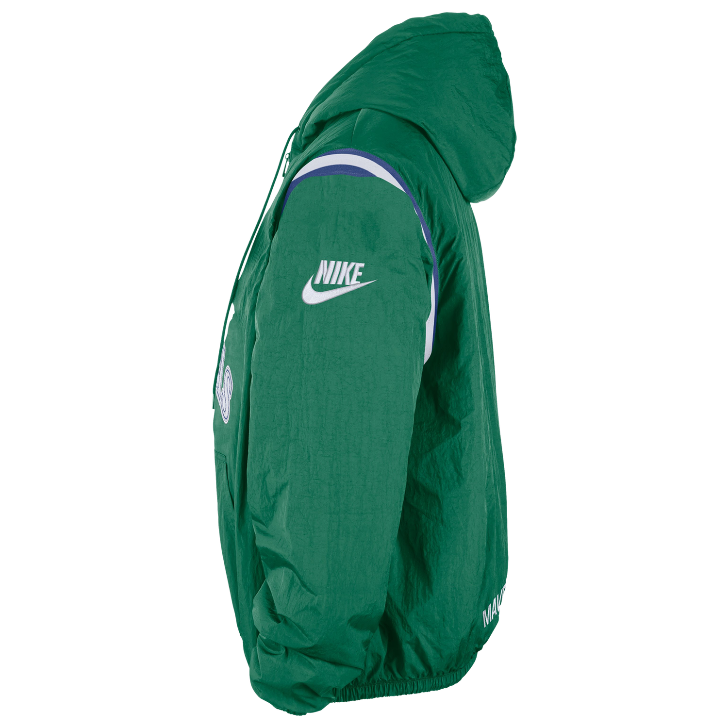 Nike Mavericks Woven LND Half-Zip Hoodie - Men's - Green/Multi