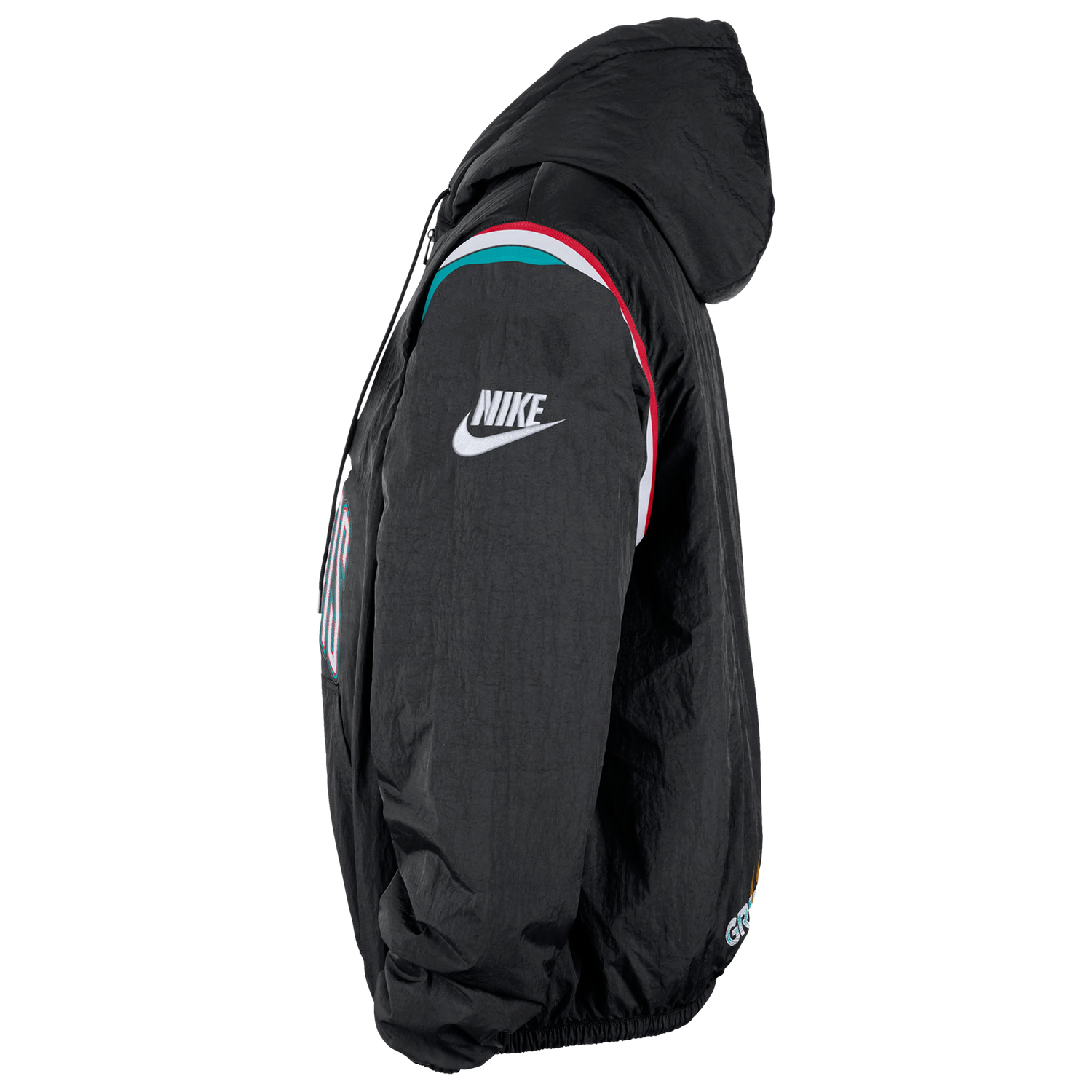 Nike Grizzlies Woven LND Half-Zip Hoodie - Men's - Black/Multi