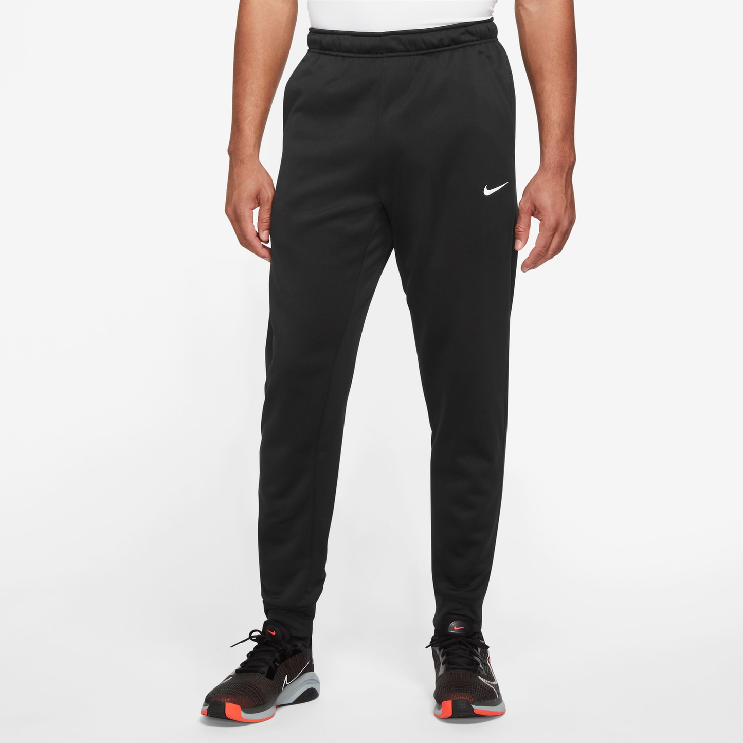 Nike Therma Fleece Taper Pants - Men's - Black/Black/White