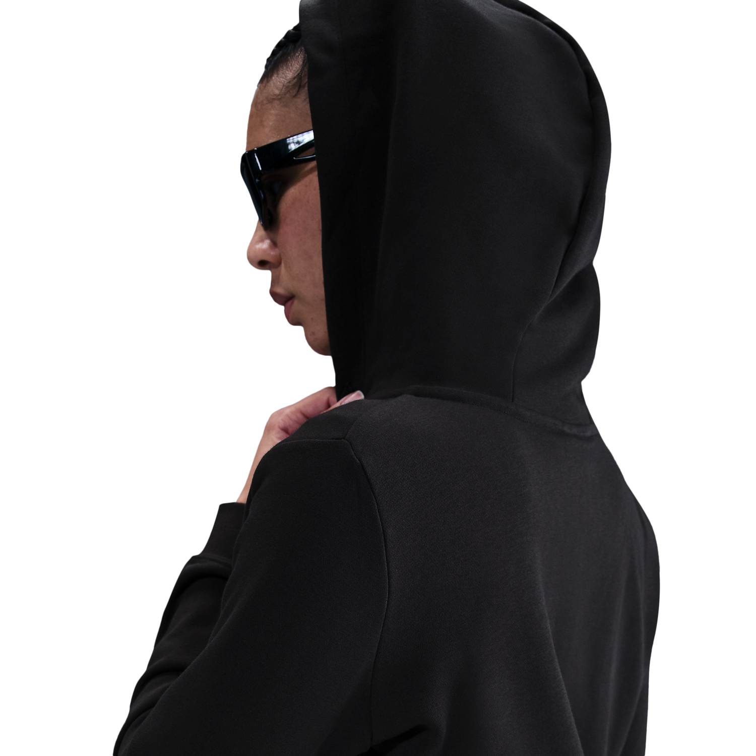 Nike NSW Club Fleece FZ Hoodie - Women's - White/Black
