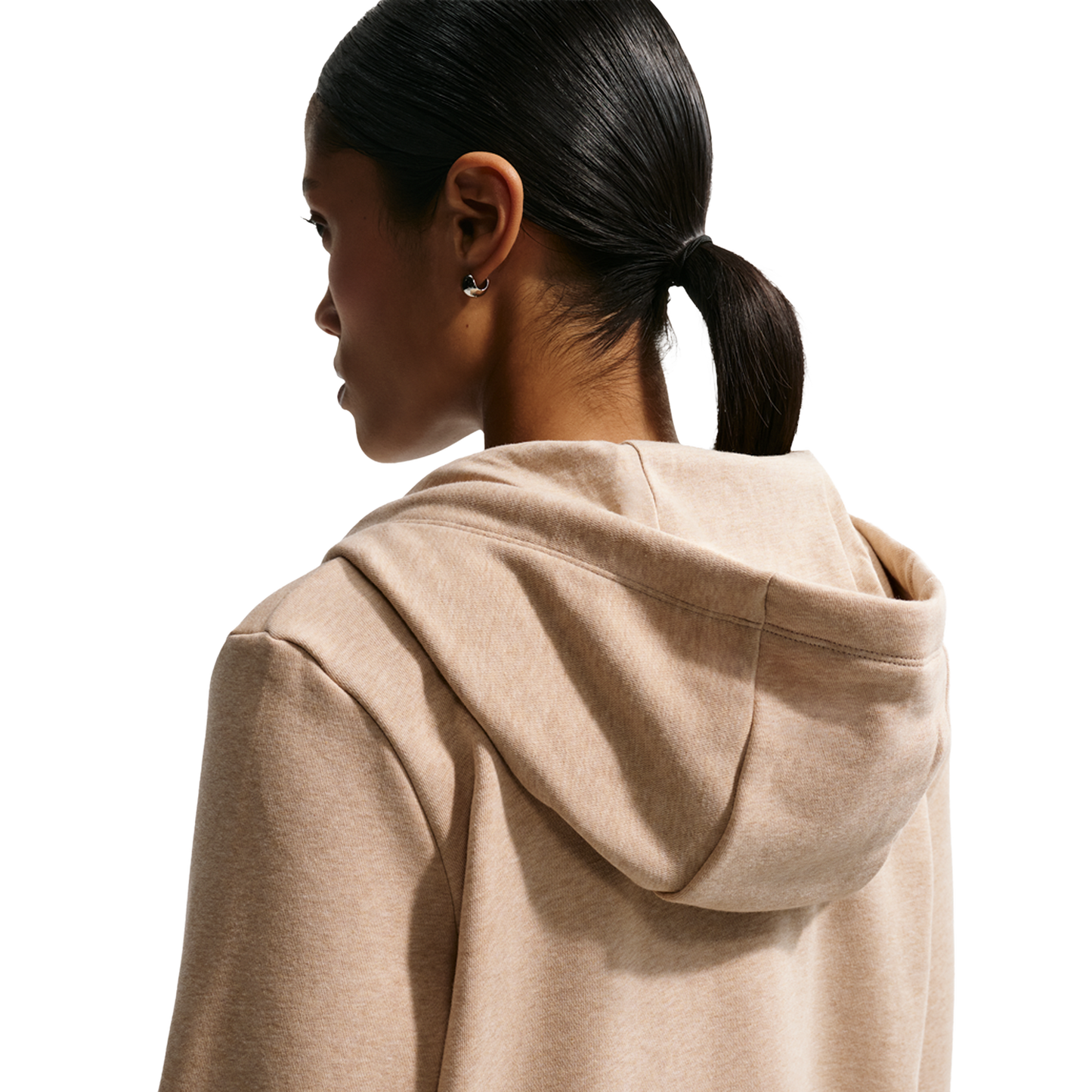 Nike NSW Club Fleece FZ Hoodie - Women's - Linen/Heather/White