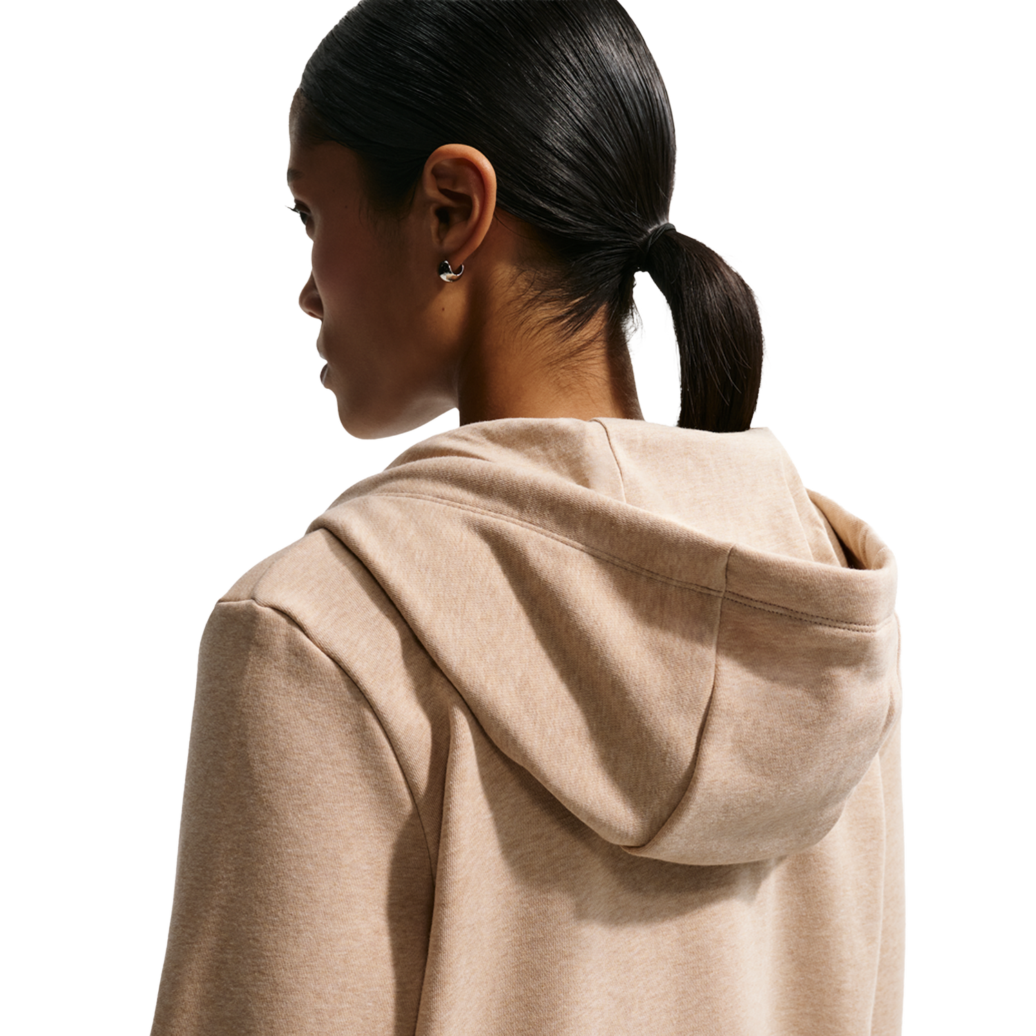 Nike NSW Club Fleece FZ Hoodie - Women's - Linen/Heather/White