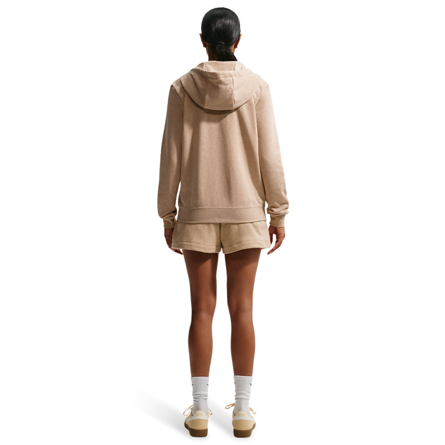 Nike NSW Club Fleece FZ Hoodie - Women's - Linen/Heather/White