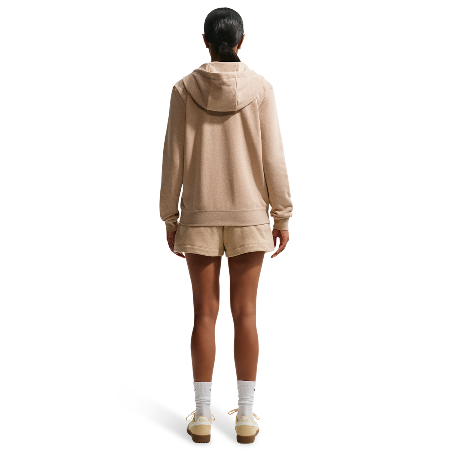 Nike NSW Club Fleece FZ Hoodie - Women's - Linen/Heather/White