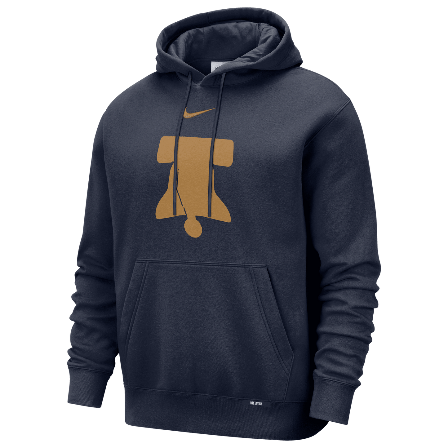 Nike 76ers Club Logo City Edition Hoodie - Men's - Navy/Multi