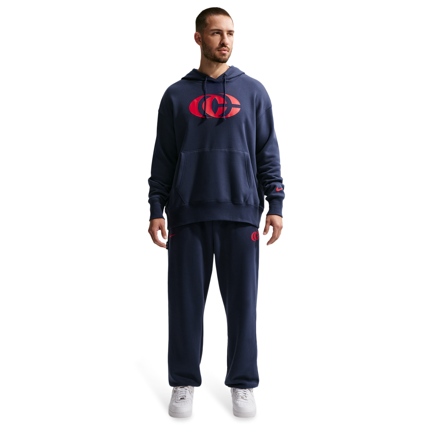 Nike CC Fleece Pullover Essentials Hoodie - Women's - University Red/University Red/Midnight Navy