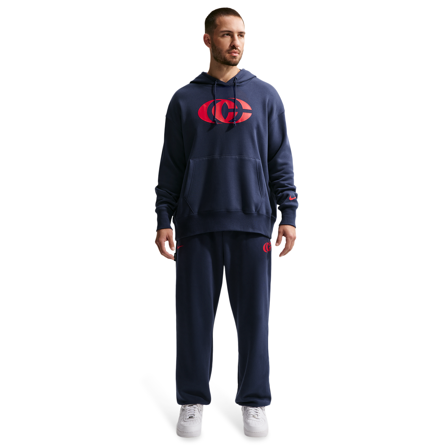 Nike CC Fleece Pullover Essentials Hoodie - Women's - University Red/University Red/Midnight Navy