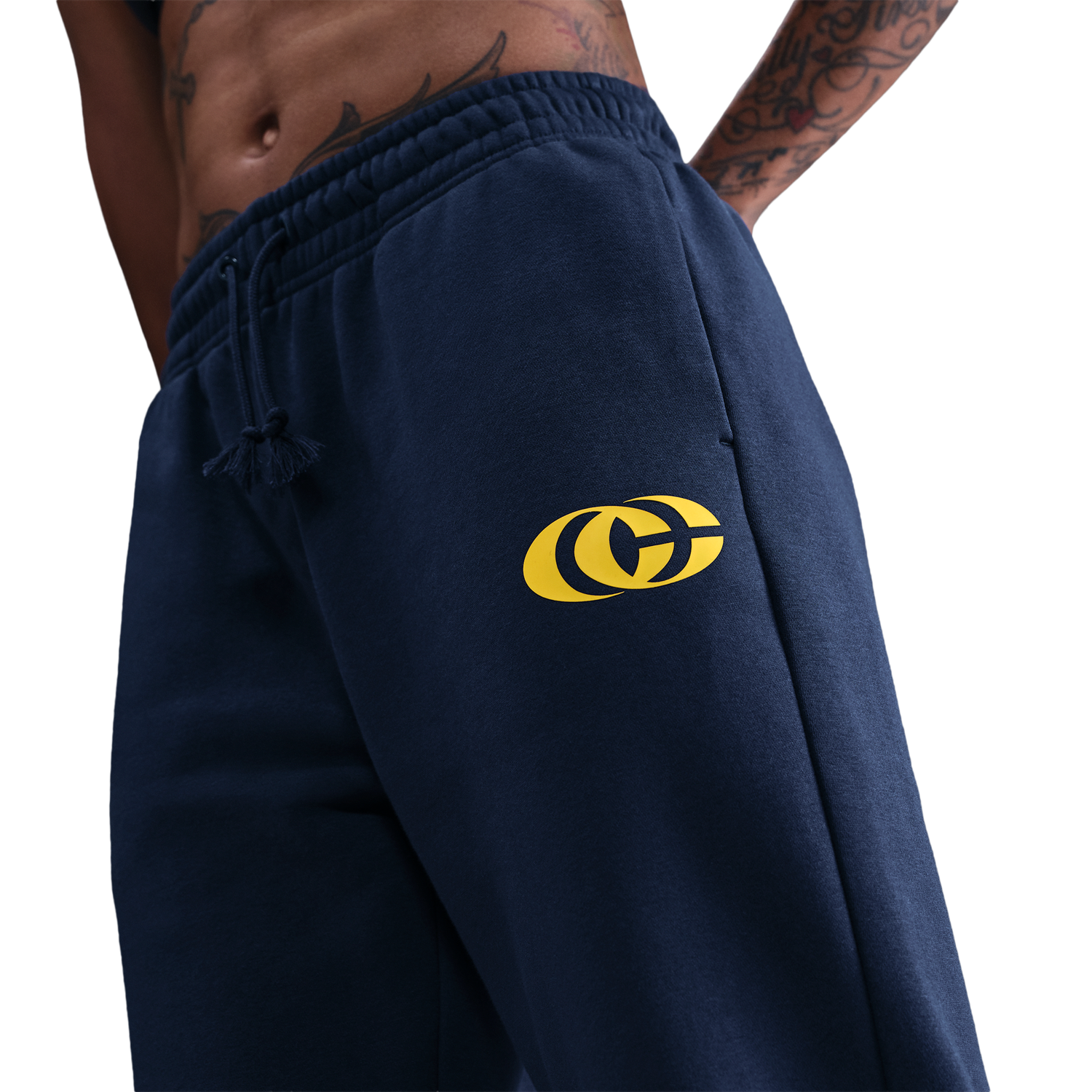 Nike CC Essentials Fleece Pant - Women's - Amarillo/Midnight Navy/Amarillo