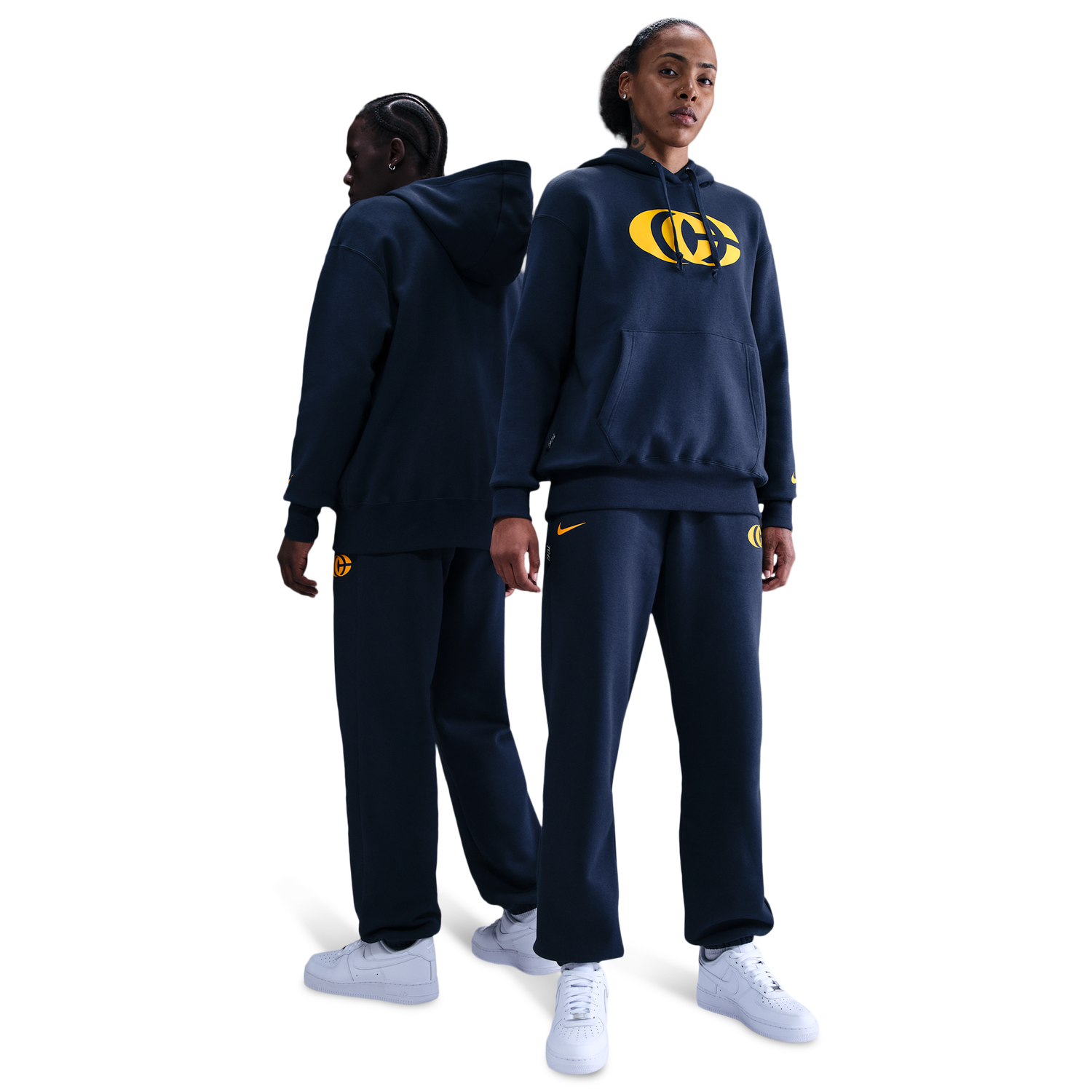 Nike CC Essentials Fleece Pant - Women's - Amarillo/Midnight Navy/Amarillo