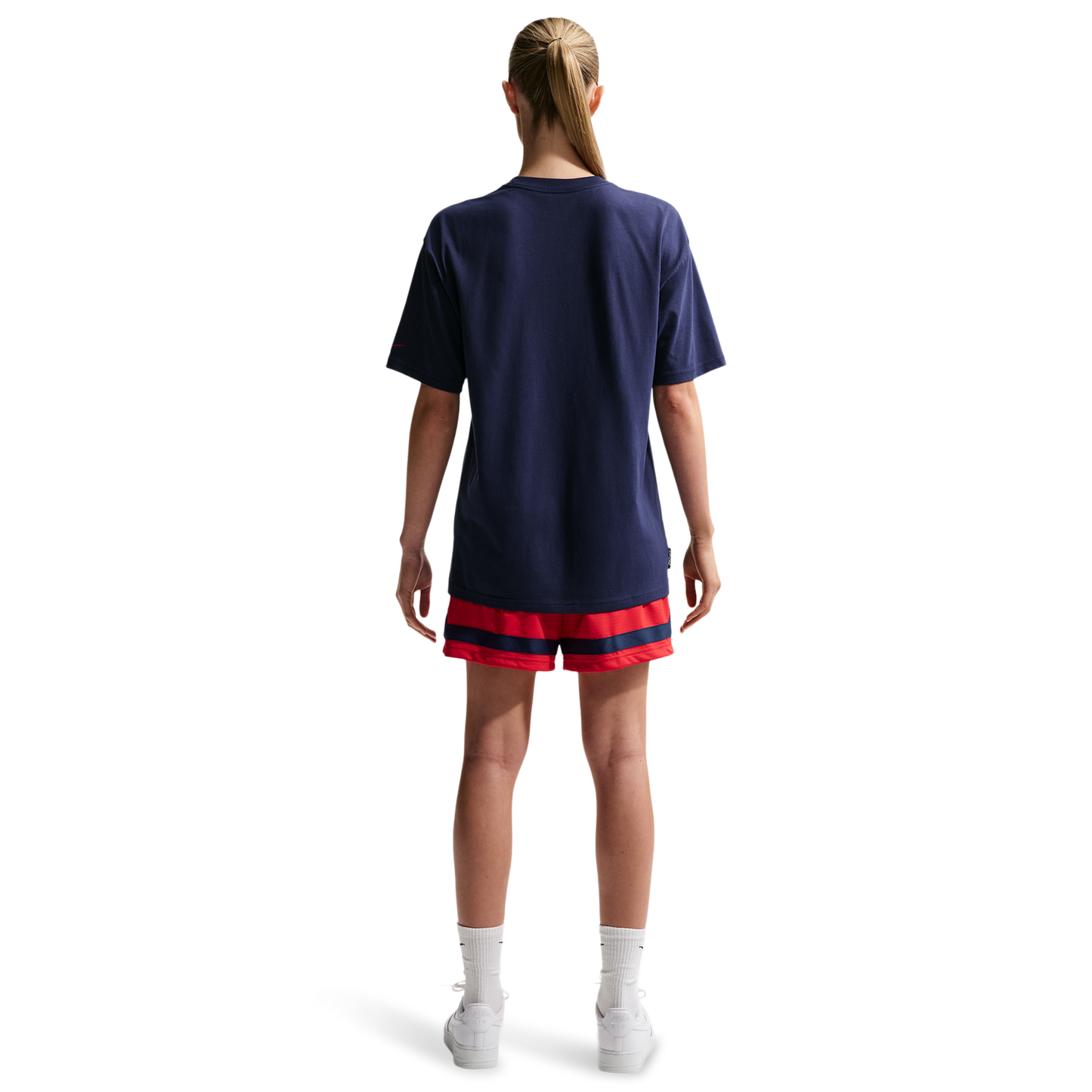 Nike CC Dri-FIT Crossover 5" Shorts - Women's - University Red/Midnight Navy/Midnight Navy