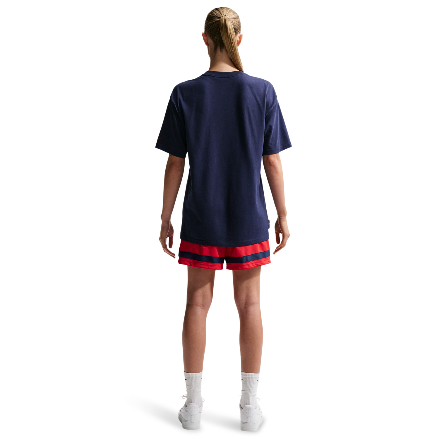 Nike CC Dri-FIT Crossover 5" Shorts - Women's - University Red/Midnight Navy/Midnight Navy