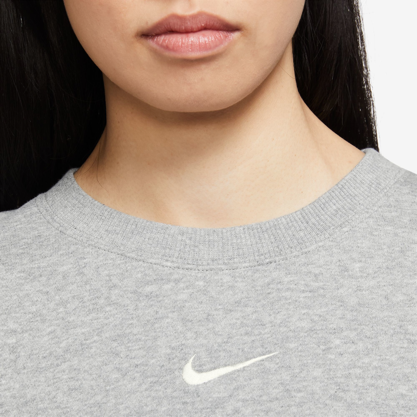 Nike NSW Style Fleece Crew OOS - Women's - Grey