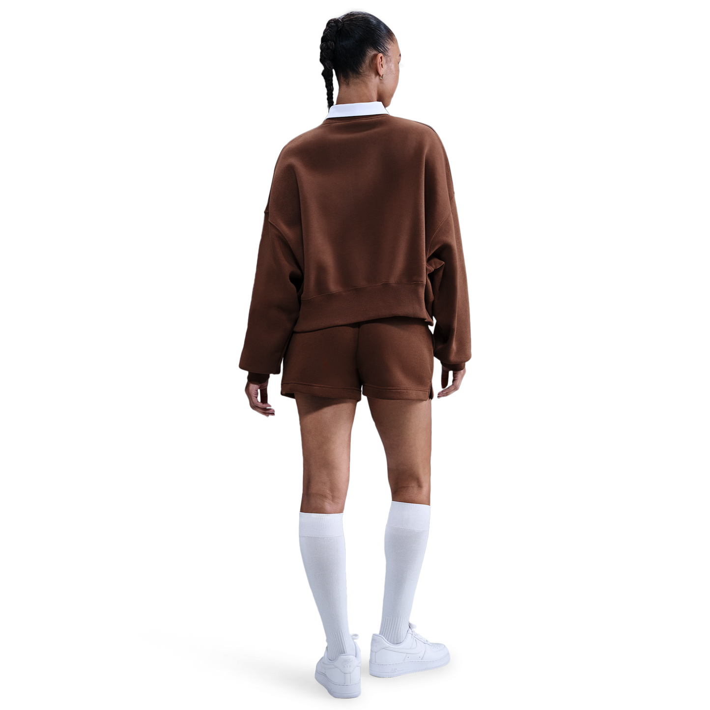 Nike NSW Style Fleece Crew OOS - Women's - Fauna Brown/Sail
