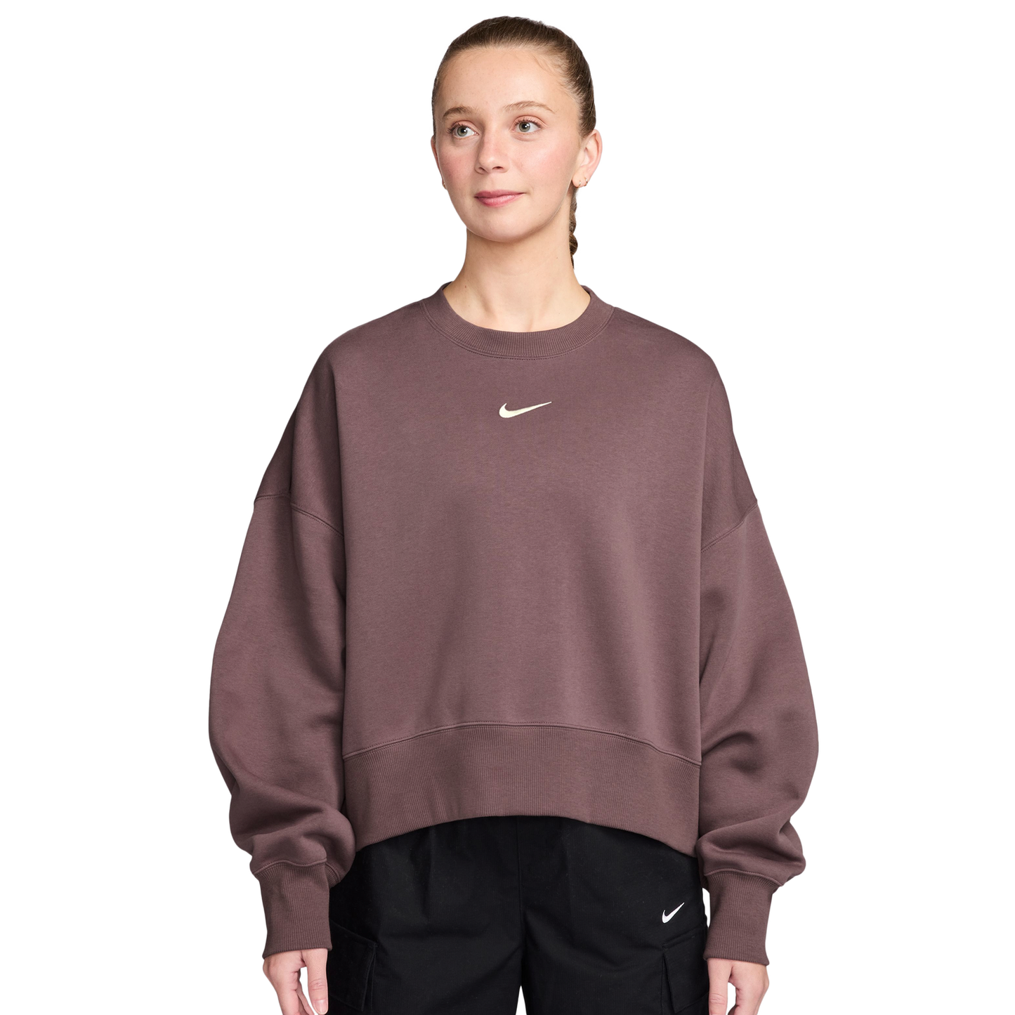 Nike NSW Style Fleece Crew OOS - Women's - Tattoo/Sail