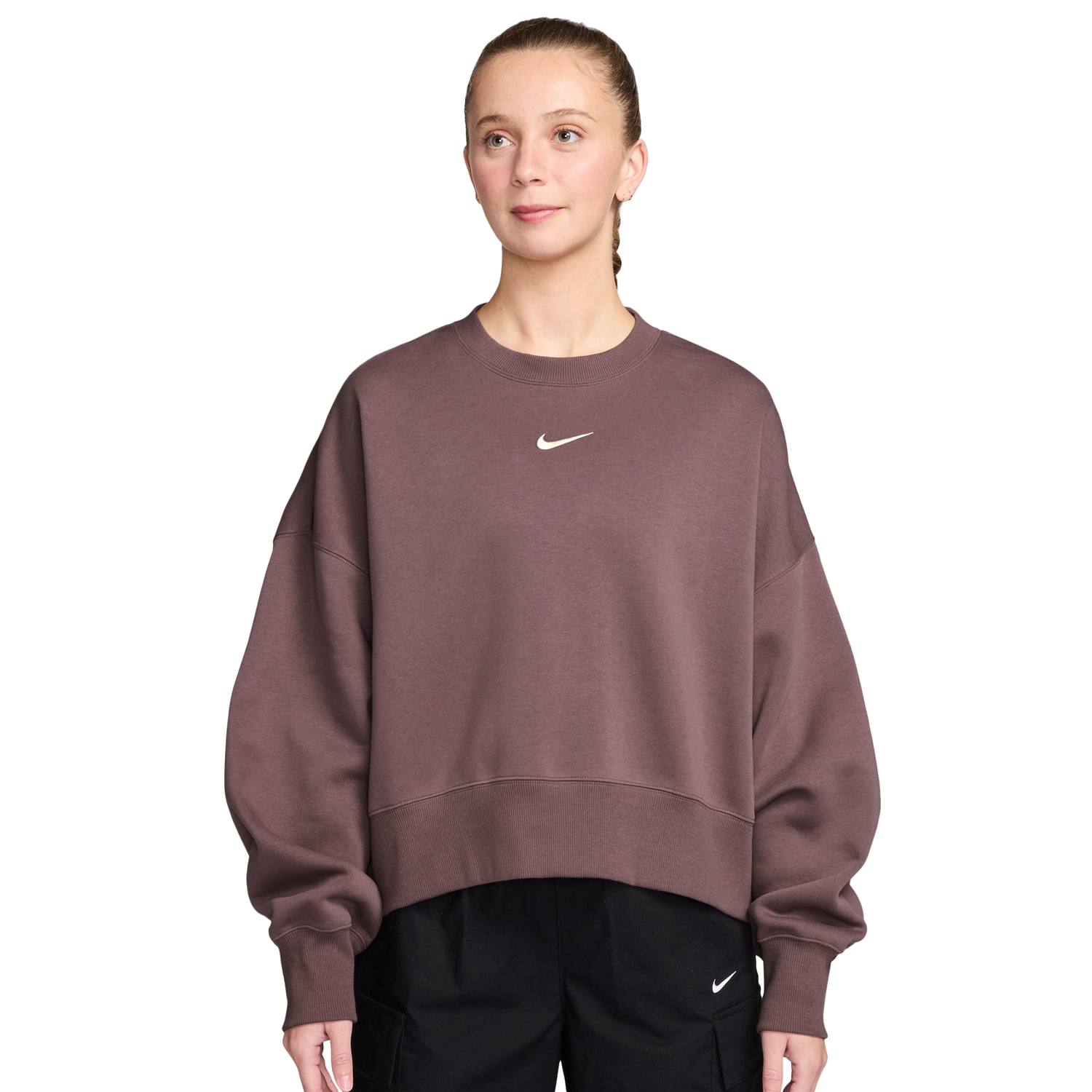 Nike NSW Style Fleece Crew OOS - Women's - Tattoo/Sail