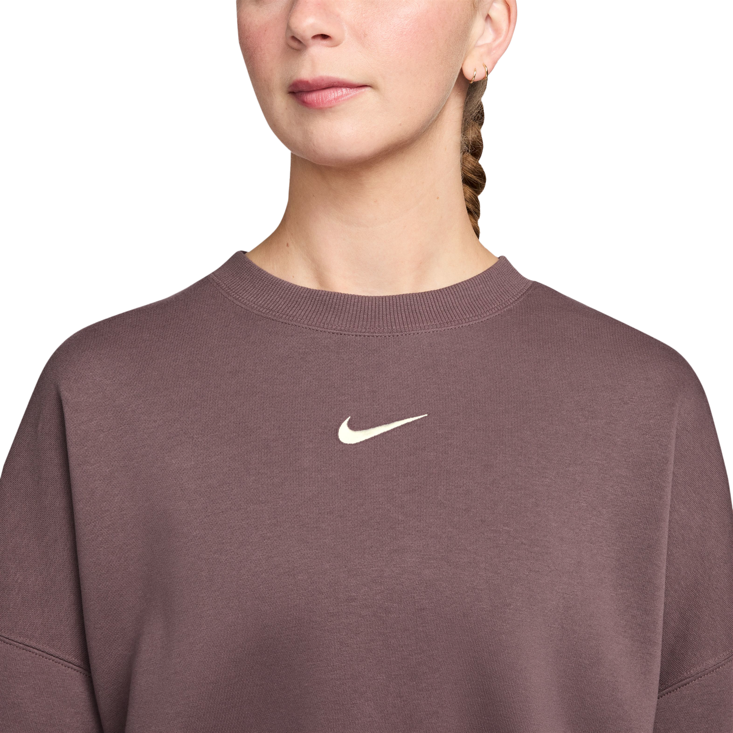 Nike NSW Style Fleece Crew OOS - Women's - Tattoo/Sail